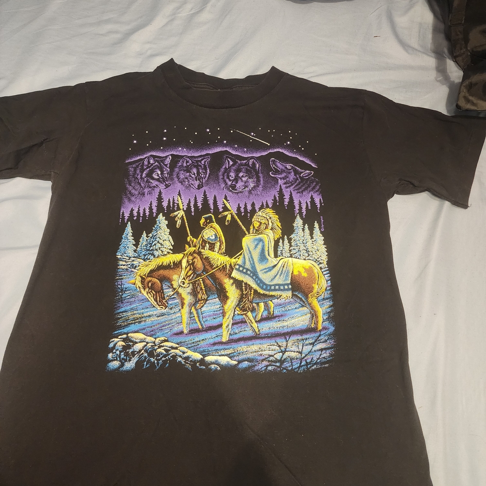 Mystical Black Graphic Long‎ Sleeve Tee
